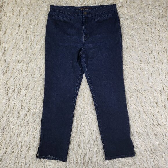 Lauren Ralph Lauren Denim - Lauren Jeans Co. by Ralph Lauren Classic Straight Leg Denim Jeans - Size 12